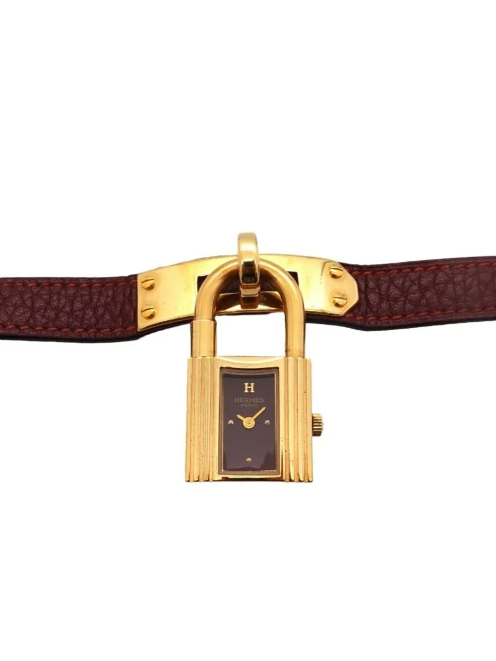 Hermes Kelly Watch Vintage Bordeaux Quartz
